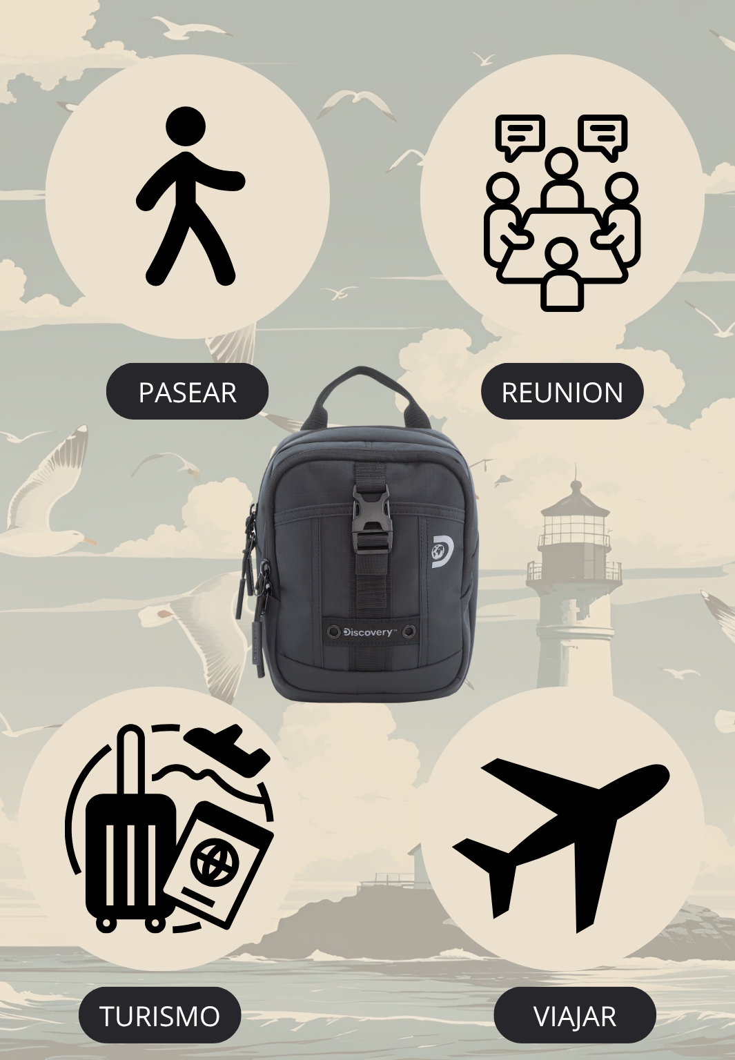 Bolso Bandolera S Shield | 23x11x17 cm| 0,36 Kg| 4L