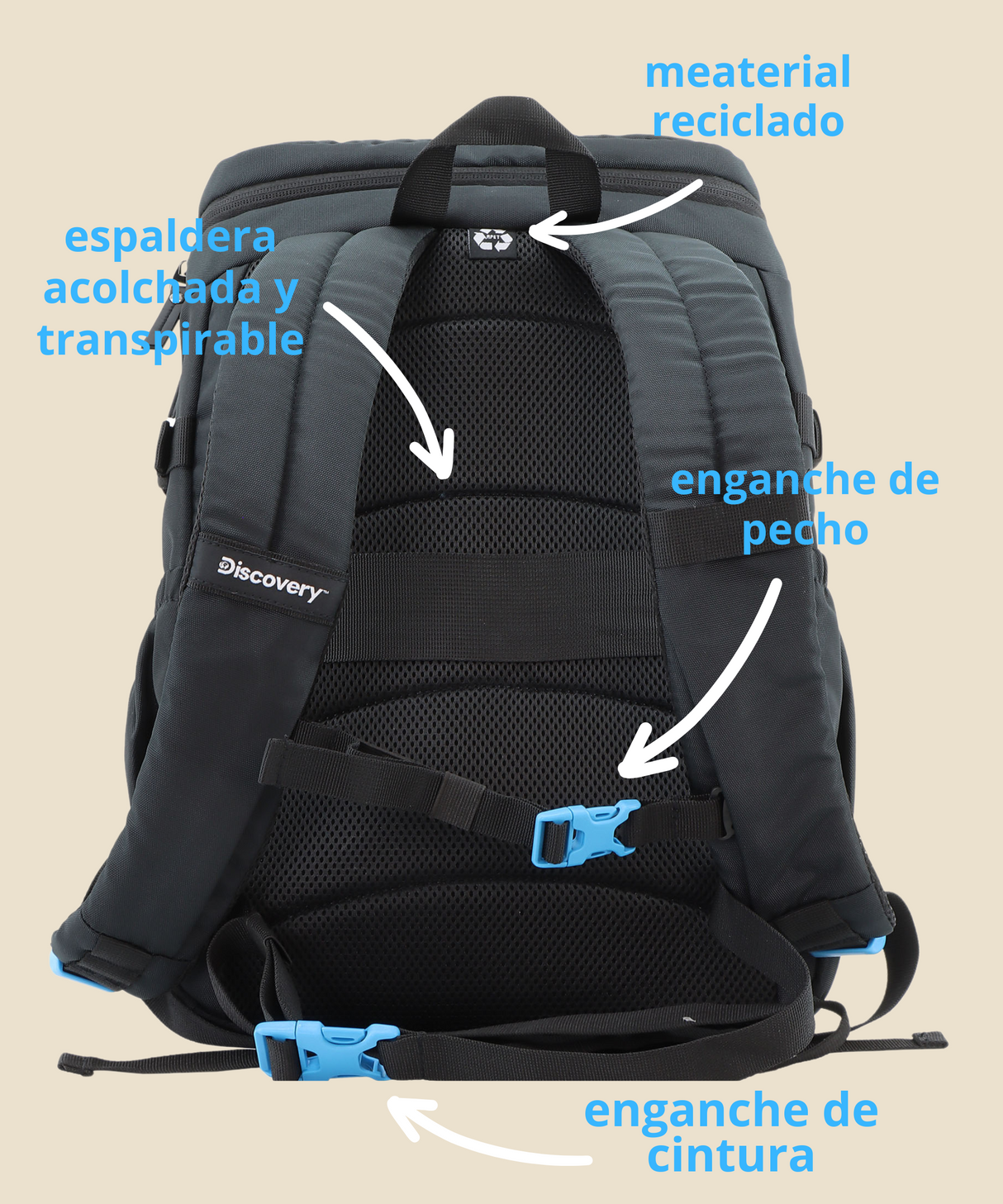 Mochila L Icon- Portátil 15''| 46x30x17 cm| 0,7 Kg |23L