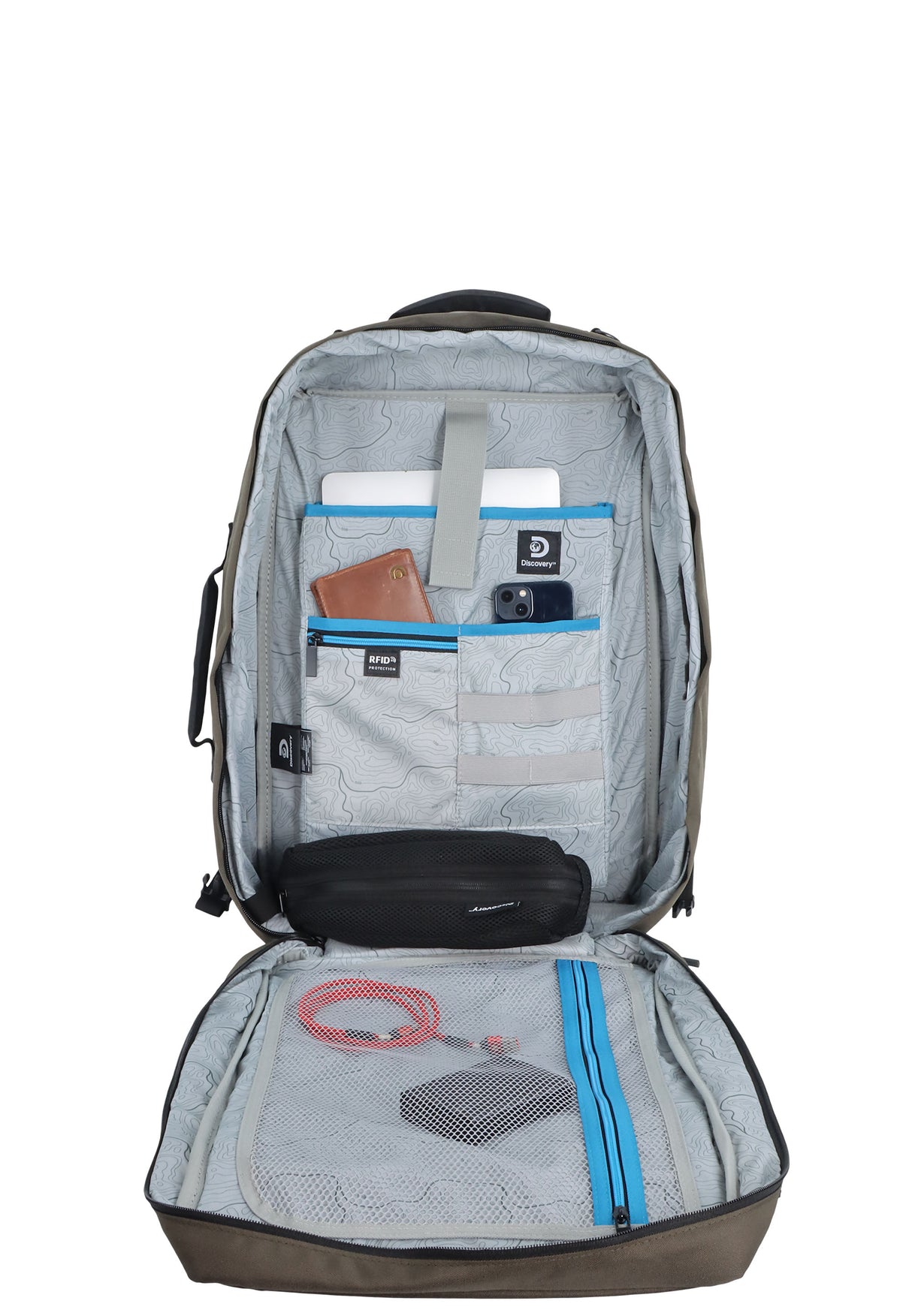 Mochila - Maleta de Viaje Andes - Portátil 17''| 52x37x20 cm| 1,07 Kg |38L