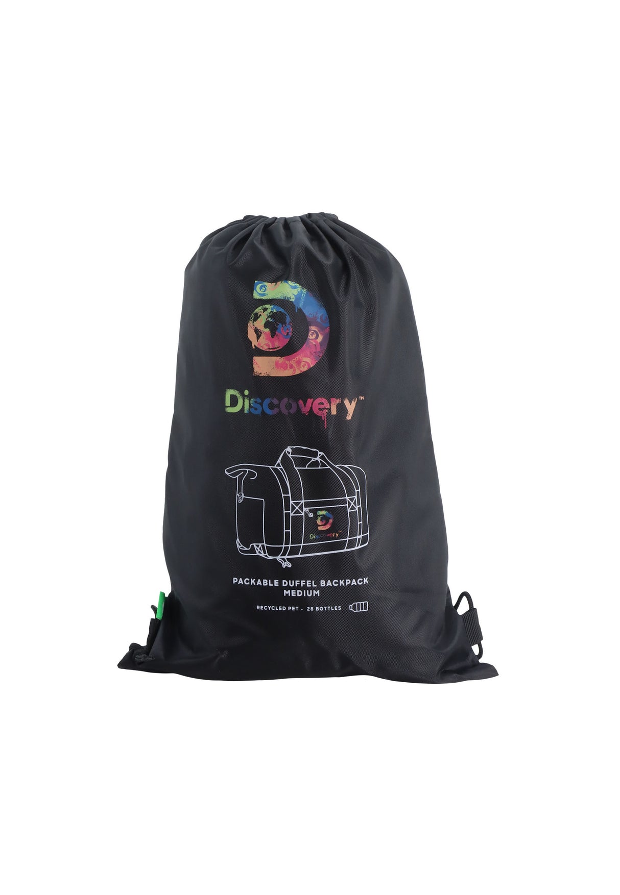 Bolsa de Fin de Semana Plegable Drive M 60cm | 60x45x30 cm | 0,90 kg | 81L | correas de mochila