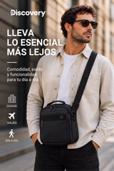 Bandolera Downtown con RFID | Tablet 10" | 27x22x12 cm | 7L