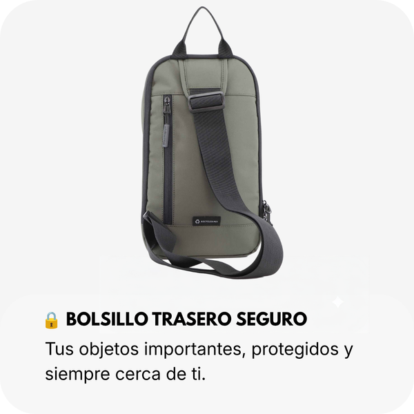 Mochila Cruzada Shield| 34x20x12 cm| 0,48 Kg| 7L