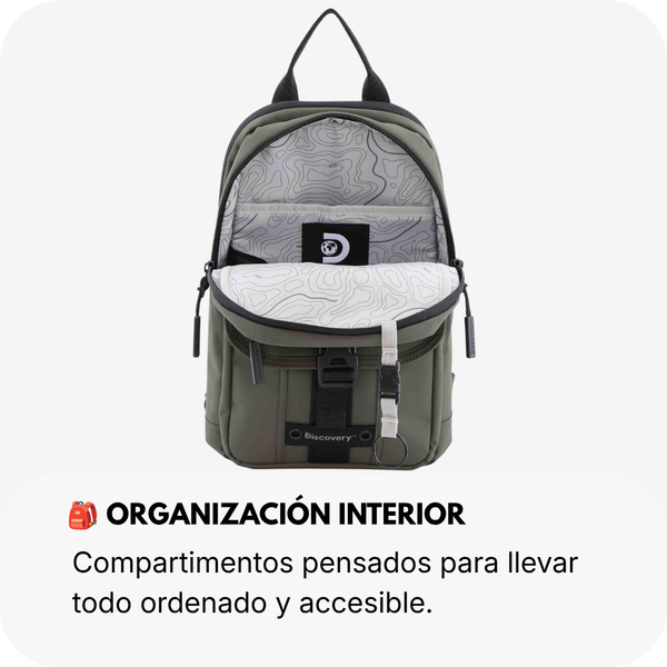 Mochila Cruzada Shield| 34x20x12 cm| 0,48 Kg| 7L
