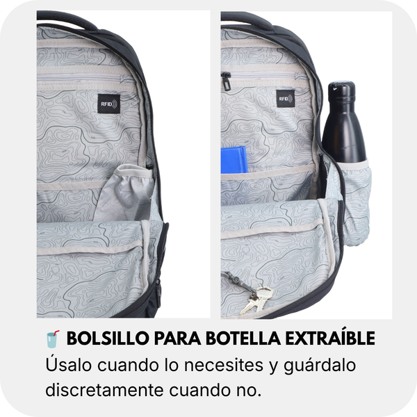 Mochila L Downtown - Portátil 16''| 45x32x15 cm| 0,95 Kg| 22L