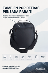 Bandolera Downtown con RFID | Tablet 10" | 27x22x12 cm | 7L