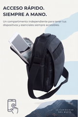 Bandolera Downtown con RFID | Tablet 10" | 27x22x12 cm | 7L
