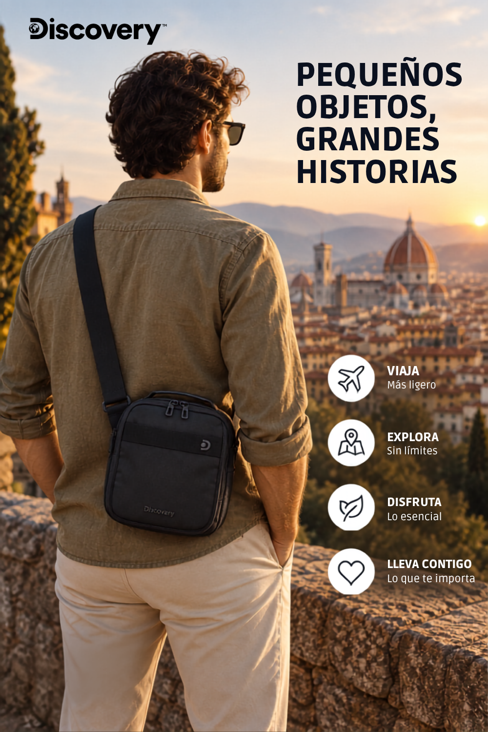 Bandolera Downtown con RFID | Tablet 10" | 27x22x12 cm | 7L