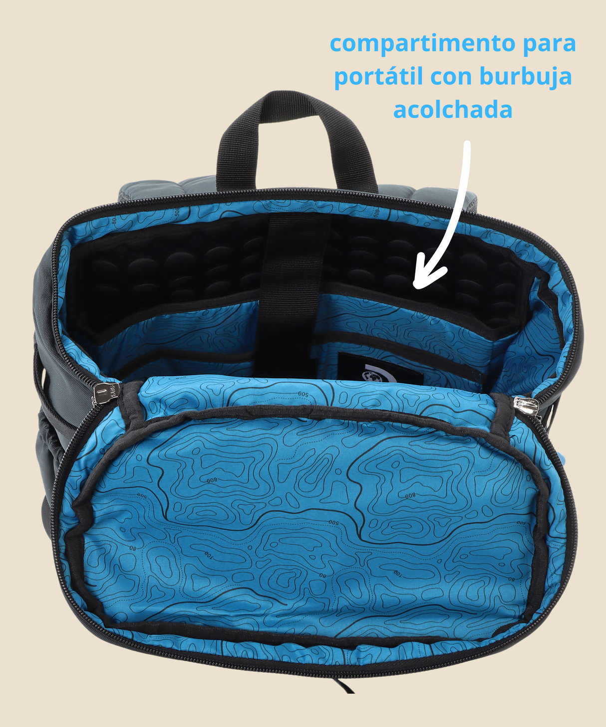 Icon Mochila L - Portátil 15''| 46x30x17 cm| 0,7 Kg |23L