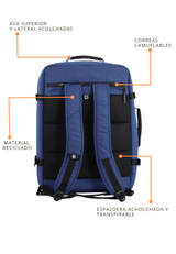 Andes Mochila de Viaje  - Portátil 17''| 52x37x20 cm| 1,07 Kg |38L