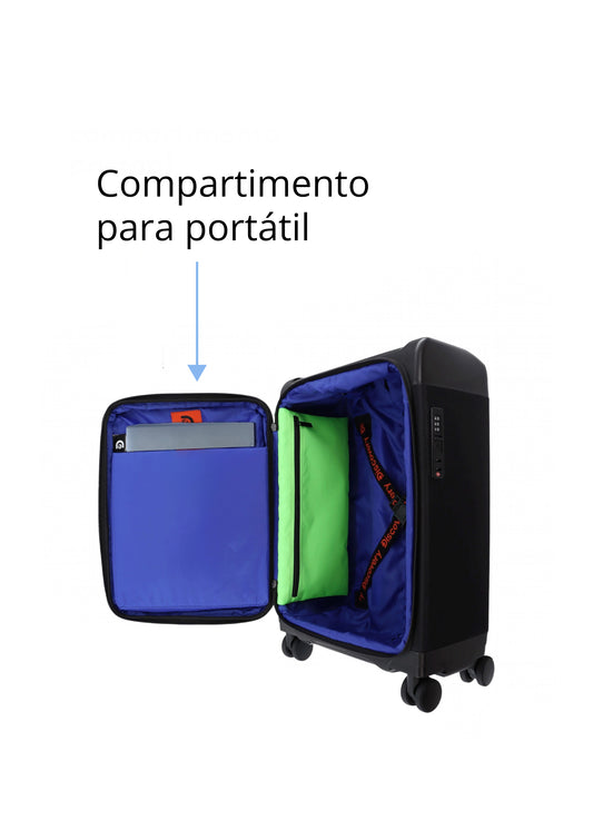Motion Maleta Cabina con Compartimento para Portátil | 53x37x23 cm | 2,6 Kg | 45L