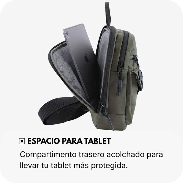 Mochila Cruzada Shield| 34x20x12 cm| 0,48 Kg| 7L